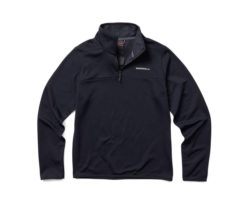 Merrell Pullover Black - Terrain Geotex 1/4 Zip - Womens 48GSMJCFH